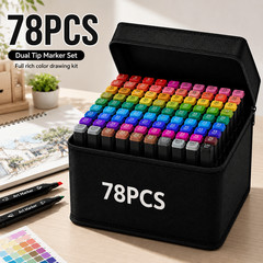 78PCS/23PCS Dual Tip Alcohol Art Marker Set