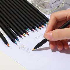 30 Pack 7-In-1 Rainbow Colored Pencils for Artists Students Sketching