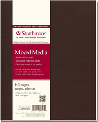 567-7-1 Softcover Mixed Media Art Journal, 7.75″ X 9.75″, White, 64 Pages