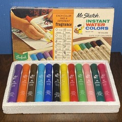 VINTAGE Sanford Mr. Sketch Scented Instant Water Color Markers, 12 Color Set 80s