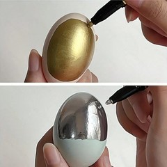 2pc Mirror Marker 2mm DIY Reflectiv Paint Pen Chrome Gold & Silver Liquid Marker