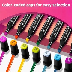 80 Dual Tip Colouring Pens – Fine & Broad Tip Art Set for Adults & Kids UKSTOCK