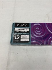NEW DICK BLICK STUDIO OIL COLR 12 TUBE BASIC SET ~ .74 OZ EACH MADE IN ENGLAND