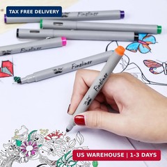 Mr. Pen- Colored Fineliner Pens, 6 Pack, 0.2mm Ultra Fine Point | Smooth Bible J
