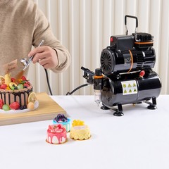 Uimoso Airbrush Gun0.3/0.5 mm Dual Action Gravity Feed Airbrush Kit for Nail Art