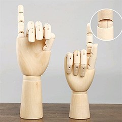 Wood Artist Drawing Manikin Articulated Mannequin with Wooden Flexible Finger…