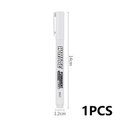 1/2/3pcs White Permanent Marker Pens For Metal, Art, Drawing, Wood, Plastic