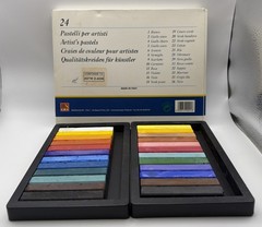 Vintage Artists Pastel Crayon Pastel Sticks CMP Morocolor Italy Set Of 24