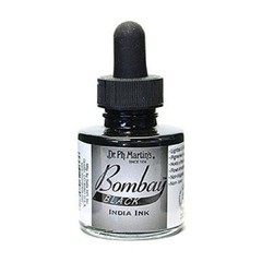 Dr. Ph. Martin’s Bombay India (7BY) Ink Bottle, 1.0 oz, Black