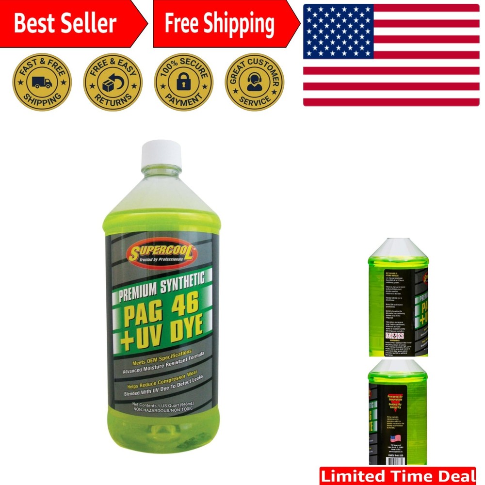 32oz PAG Oil 46 Viscosity – Superior A/C Lubricant with Moisture Resistance