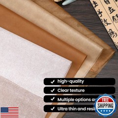 100Pcs Rice Paper Sheets, Cicada Wing Paper, Ancient Bamboo Pulp Handmade Ric