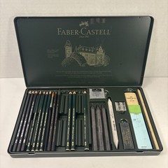New Faber-Castell 26 Pitt Artists’ Graphite Pencils Tin – Some Missing