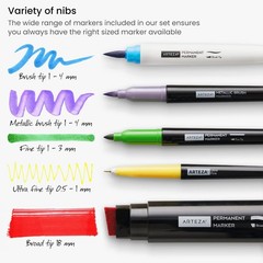 Permanent Markers Set Of 80 61 Assorted Colors Paint Pens