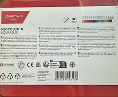 Caran D’Ache Neocolor II Aquarelle 15 Water-Soluble Wax Pastels