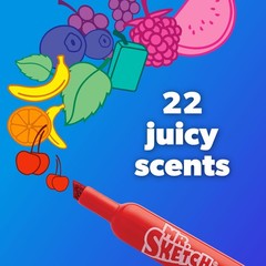 Mr. Sketch Scented Markers, Chisel Tip, Assorted Colors, 22 Count Fun for Ki…