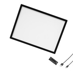 A3 LED Light Board Rechargeable Tracing Pad with 6 Level Dimmable Brightness