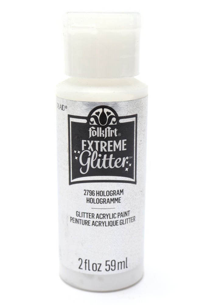 FolkArt 2796 Extreme Glitter Hologram Acrylic Paint, 2oz