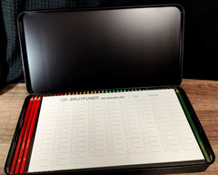 New 120 BRUTFUNER SQUARE COLORED PENCILS in Tin Box