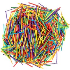 Geetery 500 Pcs Colorful Craft Match Sticks 2 x 0.1 Inch Wooden Matchsticks D…