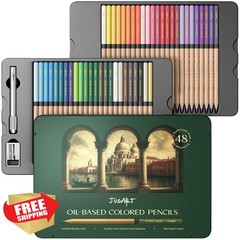 JusArt 48 Oil Colored Pencils