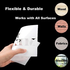 Welcome and Christmas Stencils for Painting on Wood – 19 Pack Large Vertical …