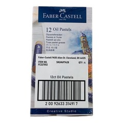 4 Sets Faber-Castell Oil Pastels Assorted Colors 12 Oil Pastels per Set