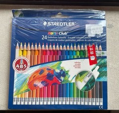 STAEDTLER 144 50NC24 Noris Club Colour Pencils ~Erasable~Pack of 24~Germany~
