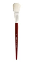 5519s1 Silver Mop White Oval Paintbrush For Oil Acrylic Watercolor Pastels & Cha