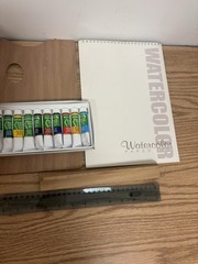 U.S. Art Supply Wood Box Easel Painting – Oil, Acrylic, Watercolor w Extra Paint