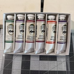 Professional Watercolor Paint Set (6) 37 ml / 1.25 Fl Oz Assorted Colors – New