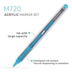 240 Colors Acrylic Paint Markers, Soft Brush Tip Marker Pens Set, Acrylic Pai…