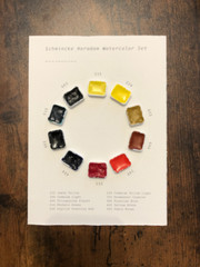 Schmincke Horadam artistic watercolor set 10 Colors (74510) color wheel, pan set