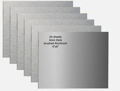 24 pack AlumaComp Aluminum, 4″”x6″” Archival Painting & Mounting Panel – new