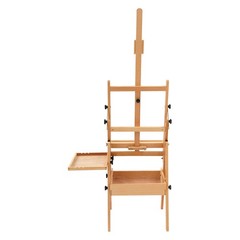 H-Frame Easel Foldable Holds Canvas Art up to 36″ Artists Easel w/ Storage Tray