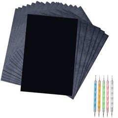 50 Sheets Carbon Transfer Paper – Black Graphite, 8.3 x 11.8 Inch,