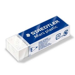 STAEDTLER Mars plastic 526 50 Eraser 3Pcs premium quality White Latex Free