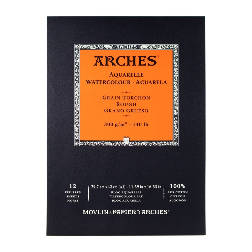 Arches Watercolor Paper 11X16 Inch White Cold Press Cotton High Quality Art P…