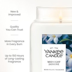 Yankee Candle Midnight Jasmine Scented Candle, Large Jar,