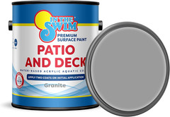 In The Swim Patio & Deck Paint Granite 1 Gallon Water Based Acrylic Coating