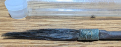 Vintage MACK Sword Striper Paint Touch-up Brush Size 00 Pointed Handle Tip 4-3/8