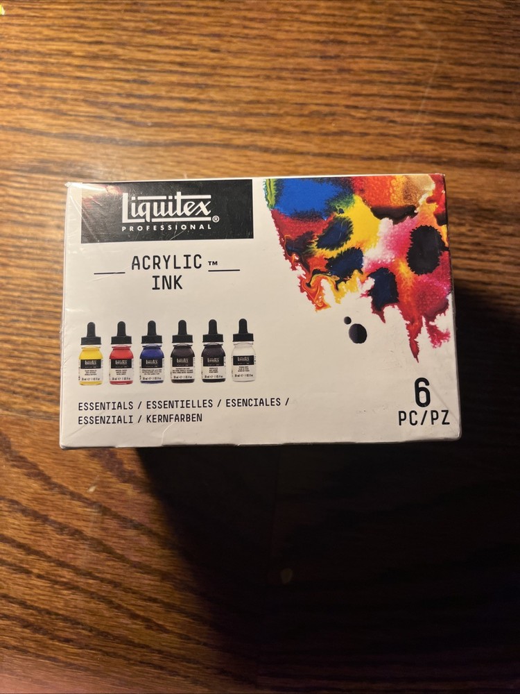 Liquitex Professional Acrylic Ink Essentials Paint 6pc NEW Artist Quality 30 Ml
