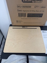Zieler Easy Writer Large A3 Wooden Ergonomic Writing Slope with Grip Mat