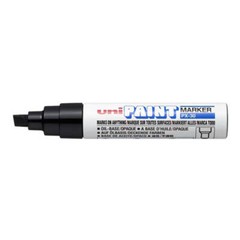 Quality Mitsubishi Uni Paint Marker Broad 4mm to 8mm Chisel Tip Px-30 Black