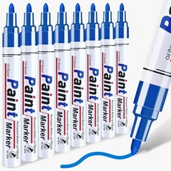 White Permanent Marker Waterproof – 8 White Paint Markers for Metal Surfaces Tir