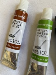 Lot of 47 Art 101 Acrylic/Water/Oil Paint Tubes – Multicolor – .4 oz – Most New