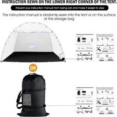 Portable Paint Booth Tent, Siebwin Large 8(L) x6(W) x6(H) ft Spray Paint Tent…
