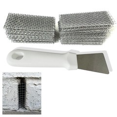 100 PCS Stainless Steel Brick Weep Hole Covers 2.75″ Cut Stacked Different
