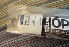 GOLDEN OPEN SLOW DRYING ACRYLICS PTHALO BLUE (GREEN SHADE) 5 OUNCE TUBE