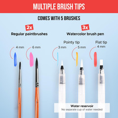 Watercolor Paint Set with 100 Bright Colors: for Adult Beginners & Professional