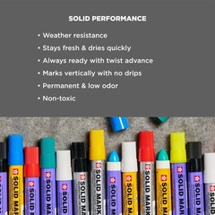 Sakura Solid Paint Markers – Permanent 1 Count (Pack of 1), White